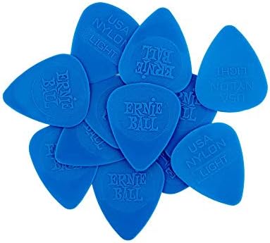 Ernie Ball Thin Injection Molded Nylon Picks 0.53mm bag of 12
