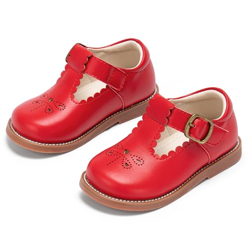 Image of PHIRAMIN Toddler Girl Mary Jane Dress Shoes-Little Girl School Uniform Shoes for Wedding Party