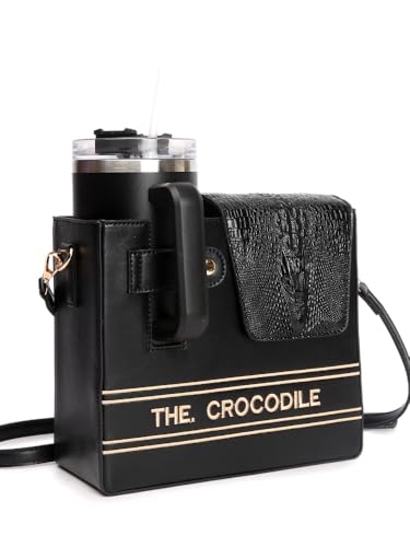 Image of Stanley Purse,Water Bottle Bag Outdoor Portable Crossbody Bag Stanley Cup Holder with Strap Women's Shoulder Bags