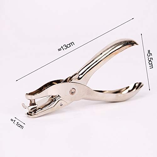 6 mm Hole Puncher,Hand Held Paper Punch Single Hole Punch Metal Perforator for Paper and Card Gift Tag