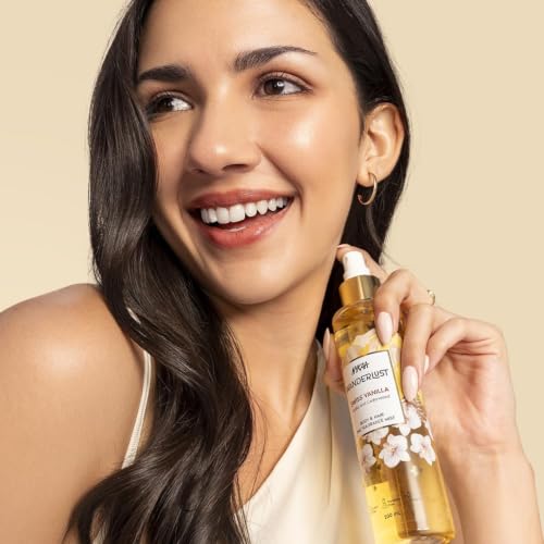 Image of Nykaa Wanderlust Swiss Vanilla Hair & Body Mist 100ml | Long-Lasting Fine Fragrance Mist | Vanilla & Cedarwood | Travel Friendly, Lightweight, Non-Sticky