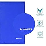 Navaris Kühlmatte Hund Kühldecke Katzen - Abkühlung Kühlmittel für Tiere - Gelmatte für Bett oder Auto - Regulierung der Körpertemperatur - Selbstkühlende Matte 40x50cm