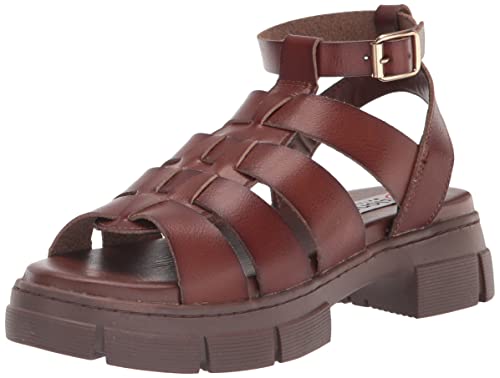 Blondo Women's Waterproof Harmony Fisherman Sandal, Olive Leather, 8