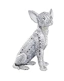 Figura de perro de Le Chihuahua, colección de cuentas de plata, 26 cm de altura