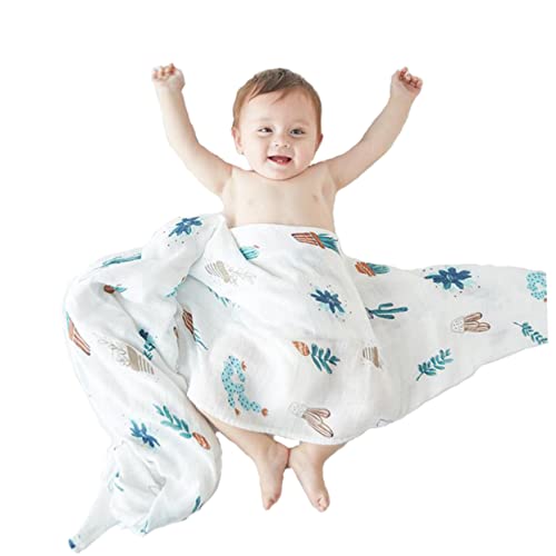 SECFOU Baby Badhanddoeken Peuter Badhanddoeken Peuter Slapen Zak Baby Gaas Deken Pasgeboren Slapen Hoofd Wrap Baby Inbakeren Baby Badhanddoek Inbakeren Dekens Grote Baby Badhanddoek Gaas - Afbeelding 3