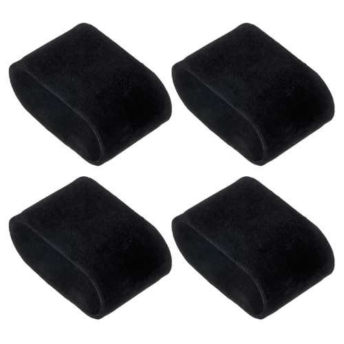 uxcell 4Pcs Watch Display Pillow 2.8x1.7x1.2 Inch Flannelette Bracelet Pillows Display Storage Cushion for Watch Bangle Jewelry Black