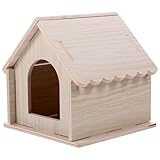 Cabane en bois pour écureuil : cette cachette pour cochon d'inde peut aider votre petit animal à se détendre, à être heureux et à s'amuser. cachette pour hamster