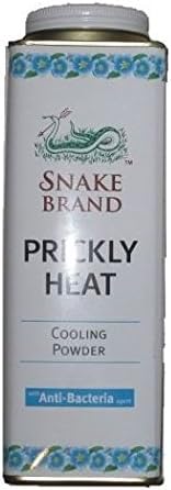 Snake Brand Prickly Heat Cooling Powder 1 Can (Anti-Bacteria, 300g)