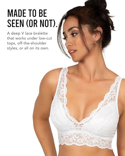 Image of Smart & Sexy Women's Signature Lace Deep V Neck Wireless Bralettes