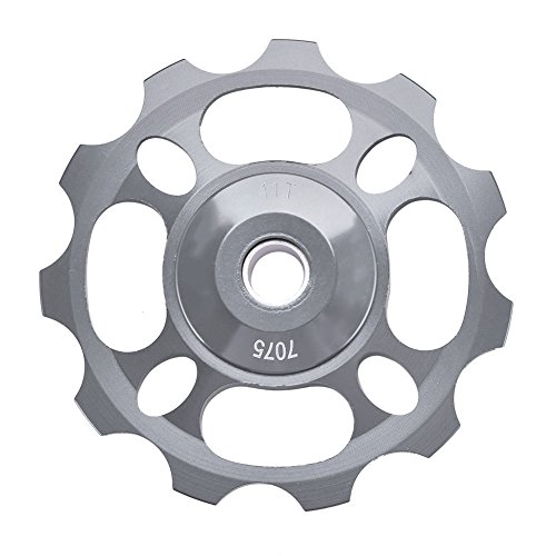 ジョッキーホイール ベアリング内蔵 リア ディレーラー プーリー 軽量 11T 8S/9S/10S/11S 自転車 マウンテンバイク 全5色 チタンカラー