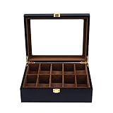 First-class workmanship: the surface is made of wood, the lining is made of soft bead velvet (corrosion-proof, no pH), and the storage box protects your precious watch from damage and scratches.