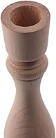 Vista 4 de 3 Pcs Wooden Candle Holders Wooden Farmhouse Candlesticks Unfinished Pillar Taper Candle Holders for DIY Spiral Taper Candle Home Decor