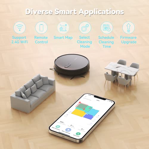 Amarey Robot Aspirateur Laveur avec Station de Vidage Automatique, Navigation Intelligente, Contrôle Via APP et Alexa, Idéal pour Poils d'animaux Sol Tapis - Image 7
