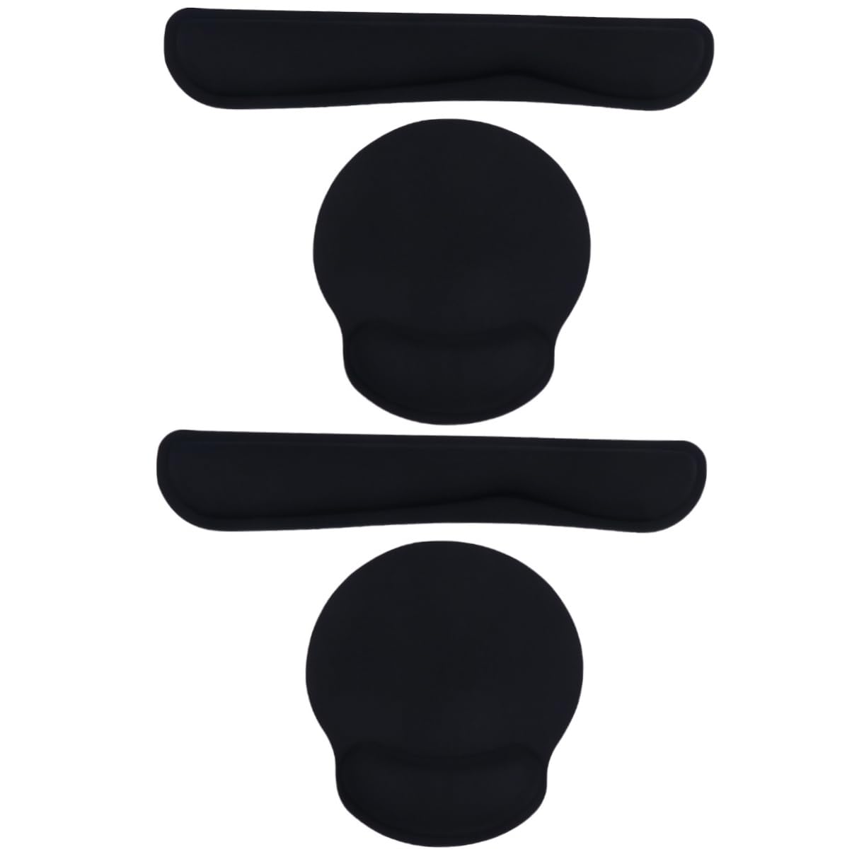 2sätze Memory Handgelenkauflage Und Mauspad Für Ergonomische Unterstützung Elastische Handballenauflage Für Bequemes Arbeiten Und Gaming Schwarz