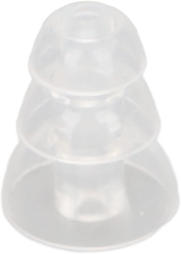 Miniatura 4 de BigKing Audífonos universales, 5 cúpulas de audífonos universales de silicona suave y cómoda, 3 capas de repuesto transparente BTE ITE para audífonos