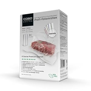 Caso 1221 Vakuumierfolienrollen 2er Set Premium