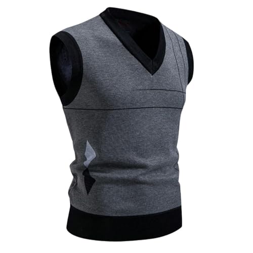Gilet en tricot doublé contre le froid corporel vêtement sans manches homme