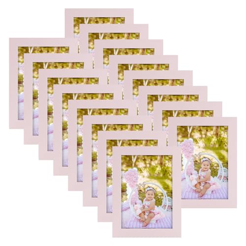 Golden State Art 5x7 Picture Frames Set of 16, Pink