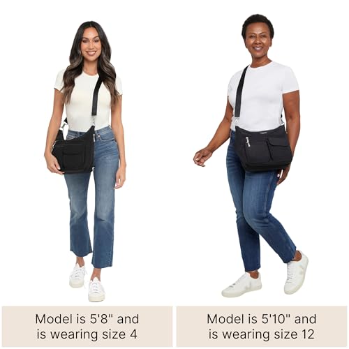 Image of Baggallini Modern Everywhere Crossbody Bag for Women 11x9x4.5 Rfid Hobo Bag