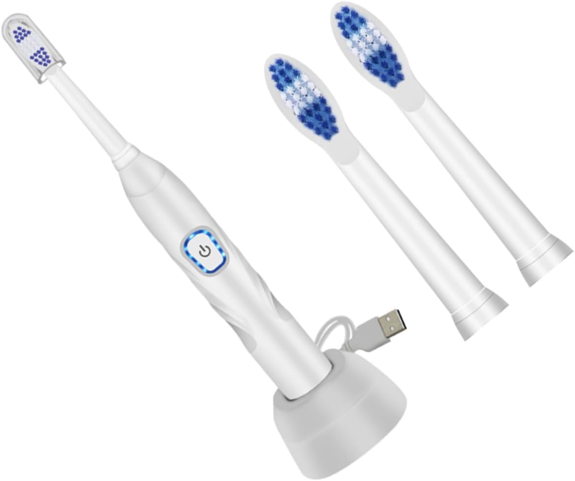 FOMIYES 1set Boy Girl USB Charging Toothbrush Electric Bristle Brush Modes Gentle Cleaning for Home