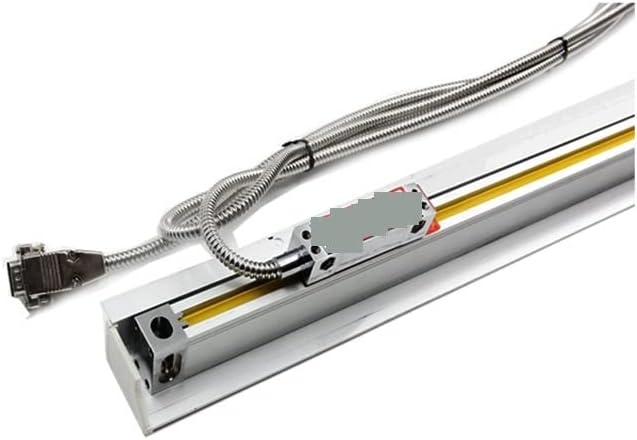 Linear Scale, Linear Scale High Precision 5um for DRO Encoder Optical Grating Glass Ruler Lathe Milling Machine (1 1000MM)