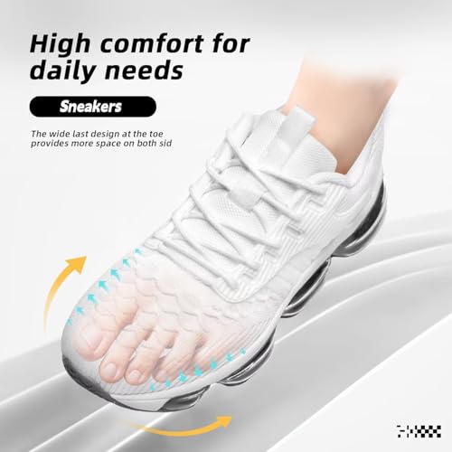 Image of Kapsen Womens Walking Running Shoes Air Cushion Breathable Fashion Tennis Sneakers Mesh Workout Casual Athletic Sports Gym
