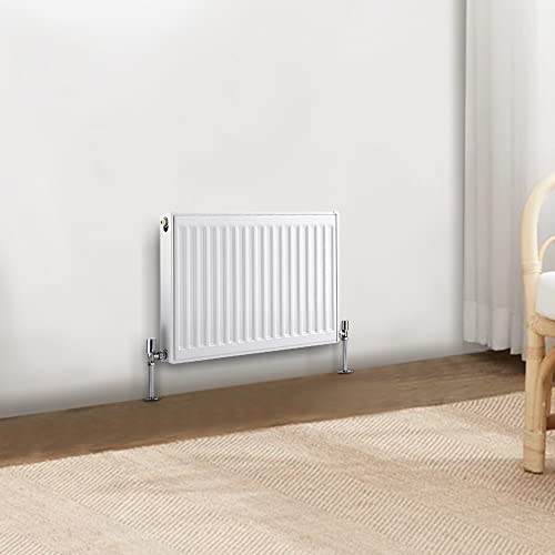 NRG Modern Type 21 Central Heating H400 x W600mm Double Panel Single Convector Radiator White