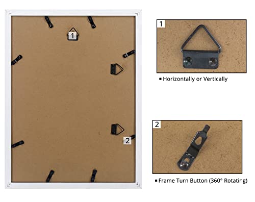 Framepro Baby's First Year Frame，Collage Frame For Baby In White Frame With Mat, Displays One 5X7 Photo And Twelve 2.5X3.5 Pictures #TOP4