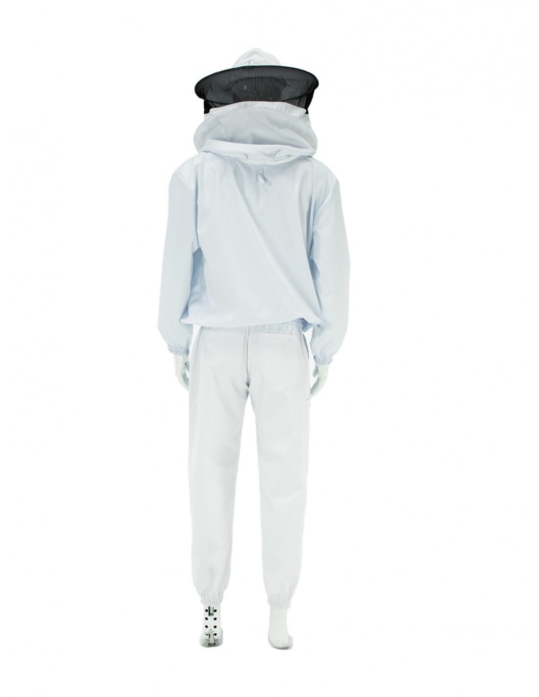 LYSON Imkerjacke Imkerbluse mit Hut Professionelle Imkerbekleidung Imkerbekleidung Imkerjacke mit Reißverschluss Professionelle Imkerbekleidung Schutzjacke Imkerei Bienen Weiß Größe XXXL