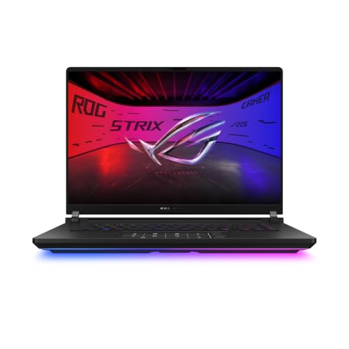 Image of ASUS ROG Strix Scar 16 (2025) Gaming Laptop, 16 inch ROG Nebula HDR 16:10 2.5K 240Hz /3ms, NVIDIA GeForce RTX 5090, Intel Core Ultra 9 Processor 275HX, 32GB DDR5, 1TB SSD, Wi-Fi 7, Win11 Home, G635LX-DS96
