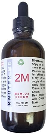 kNutek MSM-O2 Scar Removal Serum with Oxygen Plasma, 4 oz (120 ml) by kNutek