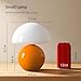 Dawnwake Mushroom Lamp Table Lamp for Bedroom,Desk Bedside Small Lamps for Living Room Night Stands,Mushroom Decor Cute Mini Modern Mid Century Lamps,Unique Aesthetic Home Living Room Decor(Orange)