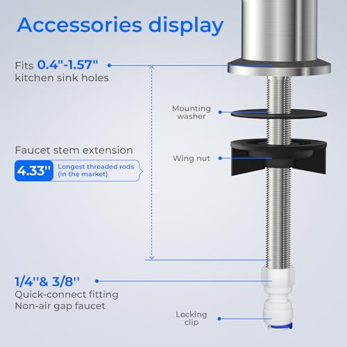 image for Waterdrop Filtered Water Faucet, Drinking Water Faucet, Reverse Osmosi