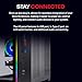 Skytech Gaming Crystal Gaming PC, AMD Ryzen 7 5700 3.7GHz, NVIDIA RTX 5060, 1TB NVMe SSD, 32GB DDR4 RAM 3200, 650W Gold PSU, Wi-Fi, Win 11, Desktop