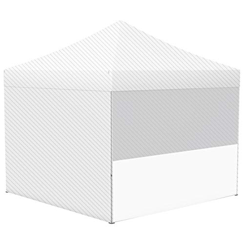 Vispronet® Halbhohe Zeltwand für Faltzelt Basic, Select & Eco (3m x 3m, Weiß)