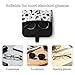 MUMEHAZ Travel Glasses Case Halloween Witch Spider Web Bats Pumpkin Skull Portable Sunglasses Organizer Pouch Bags Fashion PU Leather Eyeglasses Case