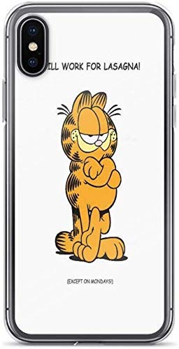 Artboy iPhone X/Xs Case Clear Anti-Scratch Shock Classic Garfield Humour, Garfield Cover Phone Cases for iPhone