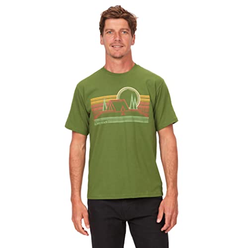 MARMOT Men's Bivouac Short Sleeve Tee Shirt, Foliage, Small