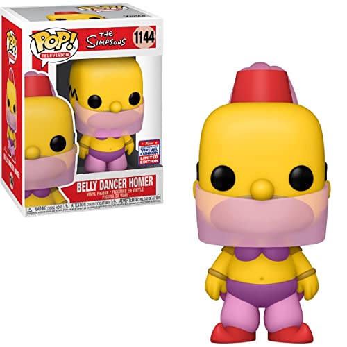 Funko Pop The Simpsons Belly Dancer Homer 1144 Funkon 2021 Summer Convention Shared Exclusive
