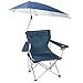 JZWJH Sedia da Campeggio per Esterno con Ombrellone Parasole, Ombrellone da Giardino Portatile da Spiaggia da Pesca, Pieghevole E Rotazione 360, Resistente al Sole E Impermeabile