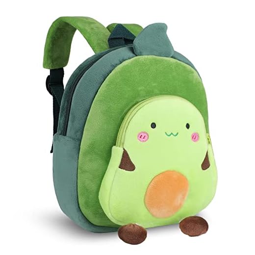 BAIGIO Mochila Infantil Kindergarten,Pequeñas Mochilas Bolsas Escolares de Dibujos Animados Frutas para Niñas Primaria Suave Mochila de Felpa Bebe Guarderia Preescolar para 2-4 Años
