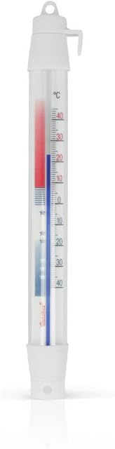 Metaltex Fridge Freezer Thermometer of Plastic, Silver