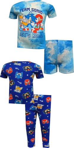 Komar Kids Boys Sonic the Hedgehog Team Sonic Cotton 4 Piece Toddler Pajamas2