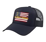 Aircraft Carrier USS Dwight D. Eisenhower Veterans Day Dad Trucker Hat with Adjustable Mesh Back, Navy Blue