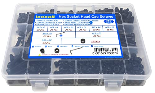 Uxcell® M5x18mm 304 Stainless Steel Hex Key Bolt Socket Head Cap Screws 20pcs - View #3