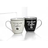 Ritzenhoff & Breker Premium Coffee Jumbobecher, 2er Set, Kaffeebecher, Becher, Tasse, 600 ml, 44058