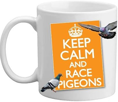 Keep Calm and Race Pigeons Present Gift Mug - 11oz