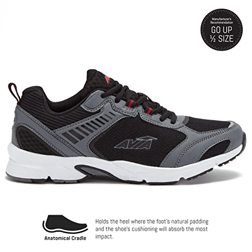 Avia Forte 2.0 Men’s Running Shoes, Lightweight Trail Or Running Athletic Sneakers For Men - Black/Grey, 10 #TOP1