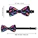 RIMENCH Men Bow Tie Adjustable Length Bow Ties Fashion Halloween Cool Bats Necktie for Wedding, Tuxedo, Party, Dress up, Christmas Gift Idea For Men And Boys