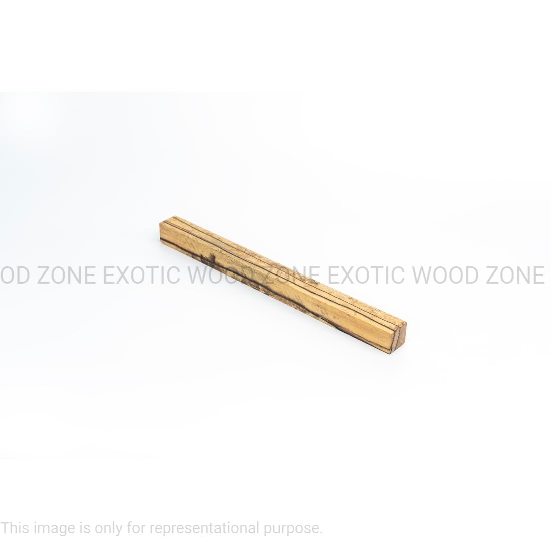 1 Piece Black and White Ebony/Pale Moon Turning Blank 1" x 1" x 12" | Square Lathe Hardwood Block for Woodworking & Turning | Exotic Wood Zone
